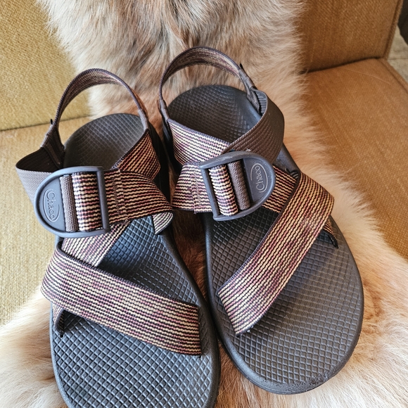 Chaco Men\'s Multicolor Brown Striped Sandals Size M9 main image 6